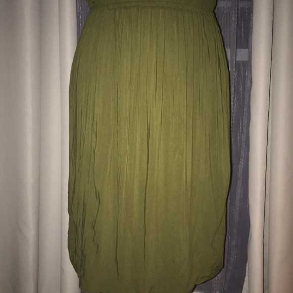 Mossimo olive green faux wrap dress - Picture 3 of 4